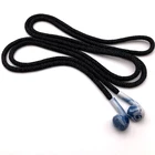 Creative Ceramic Earphone End Decorative Clothing Drawstring Bright Round Black Polyester Hoodie Drawstring