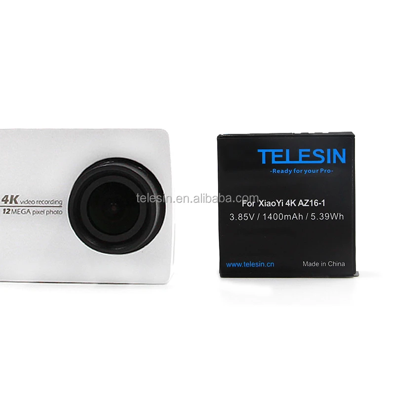 High capacity 1,400mAh Lithium Battery for Xiaomi Yi II 4K camera
