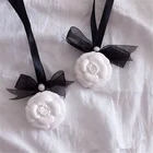 Hanging Camellia Shaped Porcelain Scented Ceramic Flower Aroma Diffuser Air Freshener
