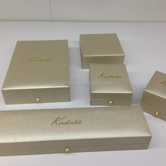 highend jewelry box plastic/velvet/paper jewellry gift packaging