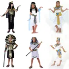 PoeticExst Ancient Egypt Egyptian Pharaoh Prince Princess Cosplay Costume Halloween Costume for Children Kids