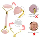 New Product Face Lifting Beauty Facial Anti Aging Small Amethyst Massage Gua Sha Face Roller Tool Set For Woman.