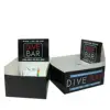 350g white cardboard counter display box customized packaging box for protein bars