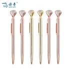luxury head novelty metal big diamond crystal pen