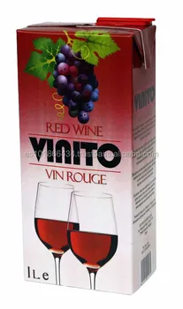 carton of red wine