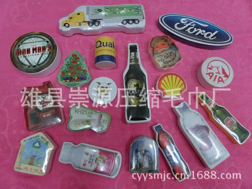 Promotion Gift Hotel Compressed Towel pulsating bottle compressed towel factory compressed towel