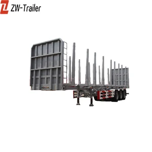 log timber truck trailer