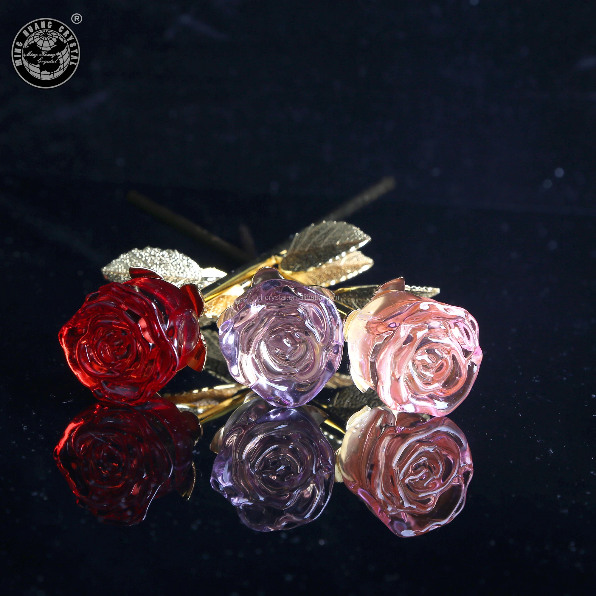 mh-h00112 wedding flower gift crystal rose flower