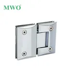 180 Degree Camber Surface Brass Mirror Shower Hinge For Bathroom Glass Door