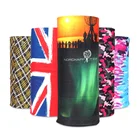 Custom Sports Multifunctional Nation Headband With Country Flag Seamless Neck Tube Facemask Bandana