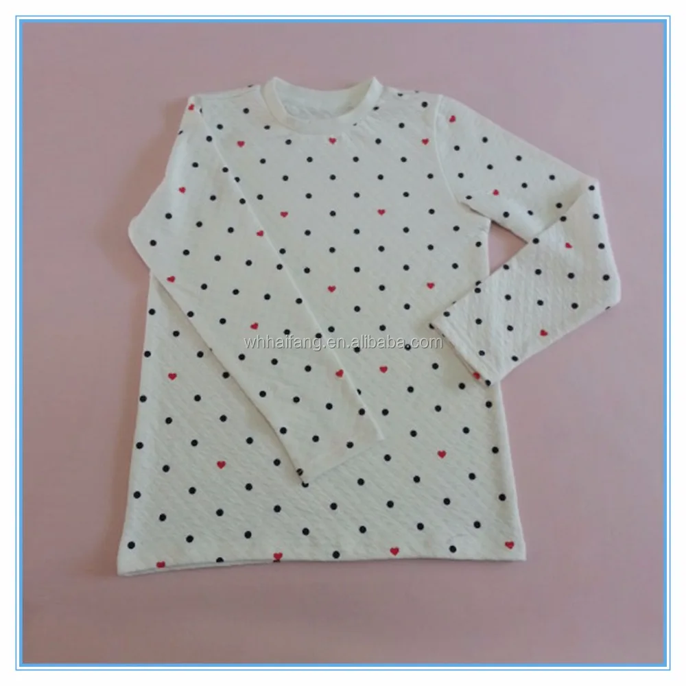 Children Gilrs Cotton Underwear Long Johns, High Quality Dot Kids Pajamas Clothes for Child