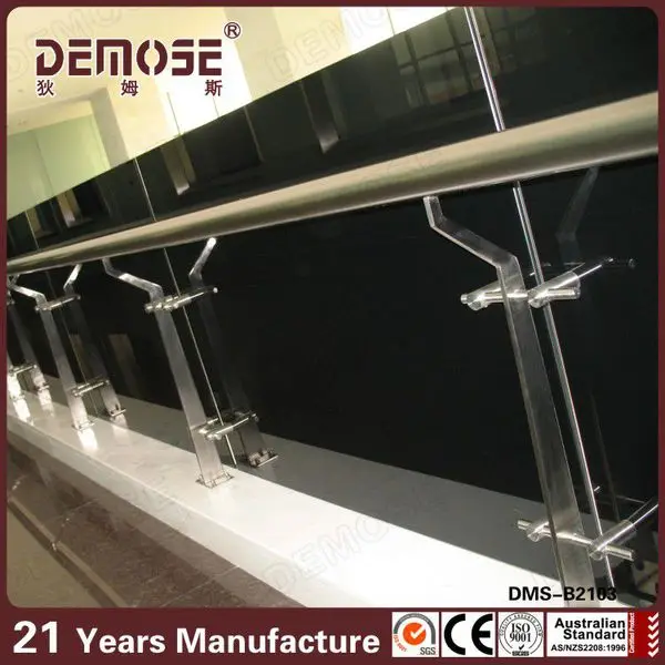 decorative wood balusters for glass railing for France