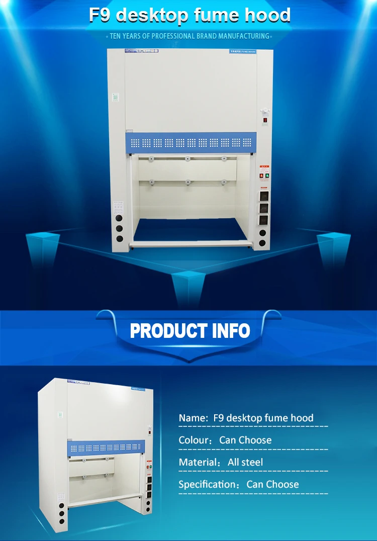 Clinical Science Laboratory Workbench Welding Fume Laminar Flow Hood Extractor System Equipment