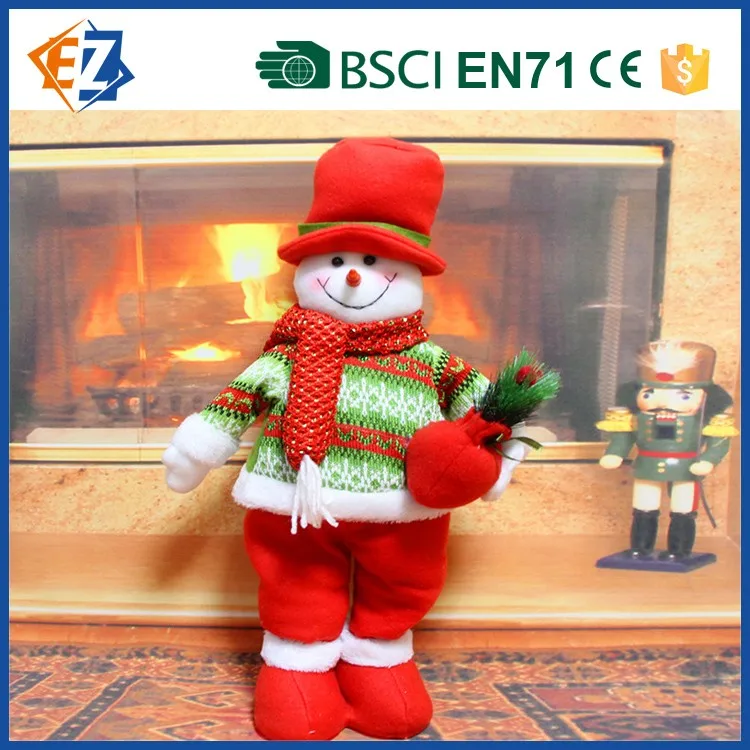 cute and lovely santa claus doll and snowman for christmas