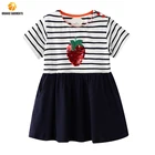 Wholesale Strawberry Sequined Casual Cotton Skirt Clothing Boutique Children Dresses Girls
