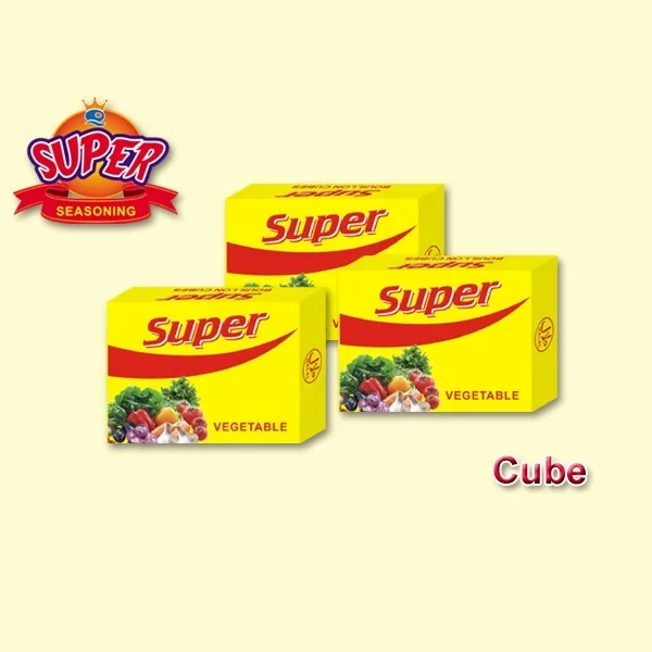 SUPER marque 10g cube de bouillon de légumes cube d'épices assaisonnement cube