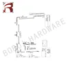 BR.101 European Aluminum Tilt and Turn Window Hardware