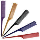 Classic 9 Inch High Quality Salon Plastic Medium Tooth Barber Flat Hair Rat Tail Comb