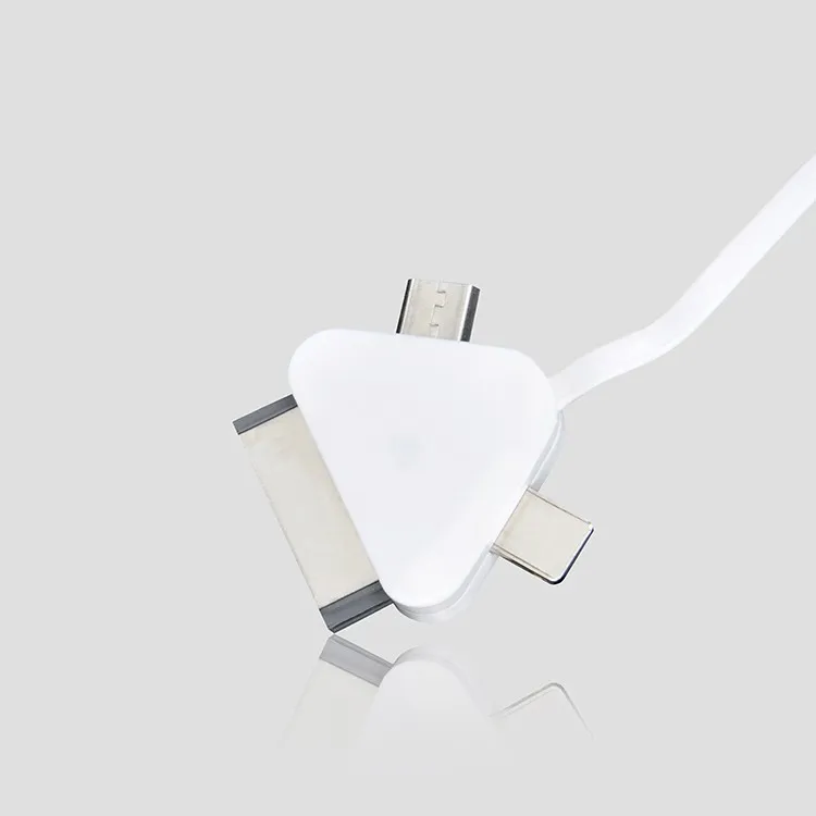 High quality promotional gift retractable charging cable 3 in 1 usb multi charger round box usb charger - ANKUX.COM