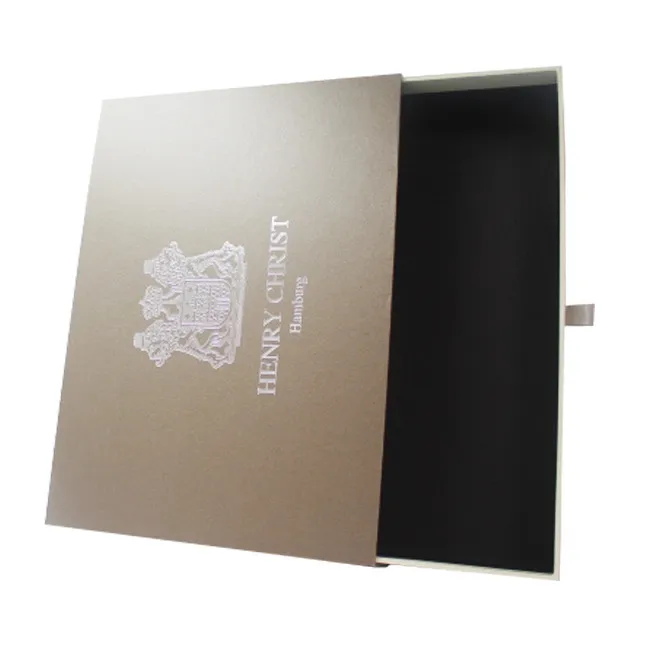 luxury drawer style paper cardboard gift box with your own logo