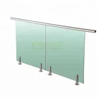 12mm Tempered Glass Spigot Round Shape Glass Holder Frameless Railing Glass Fence