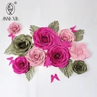 AT-039 High quality handmade flower wall backdrop large paper flower