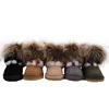 WD841full sheepskin snow boots women leather ladies winter shoes