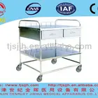 Stainless Steel Medical Surgical Instrument Trolley With Drawers
