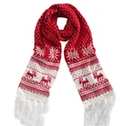 Cosum hot selling wholesale christmas scarf custom jacquard knitted scarf for winter
