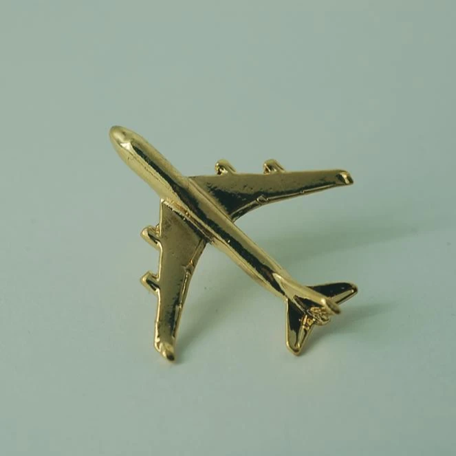 Пользовательские металлические формы лацкан штырь самолет лацкан штырь значок самолета
