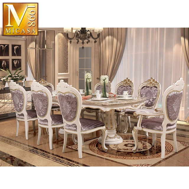 Classic Italian Dinner Room Table Set Luxury Dining Room Set Furniture