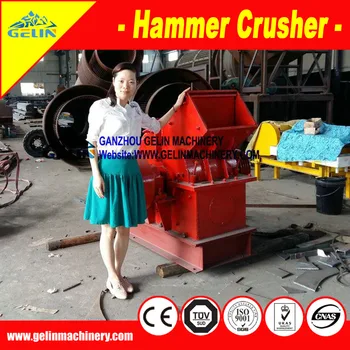 PC 1000X800 gold mine hammer crusher/hammer crusher for limestone