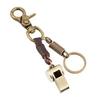 Low-priced wholesale retro whistle key chain
