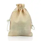 Burlap Fabric Candy Bags Jute Wedding Gift Bag With Drawstring Wedding Party Favor Gift Pouches
