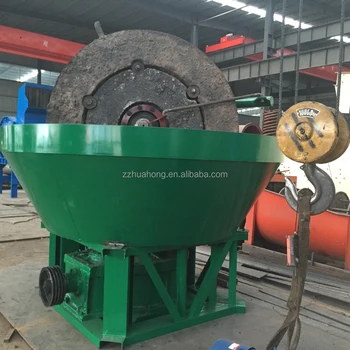 gold grinding machine wet pan mill , gold mill plant wet pan mill hot sale