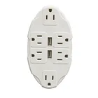 USB OUTLET MULTIPLIER (INCLUDES 6 SOCKETS AND 2 USB PORTS)