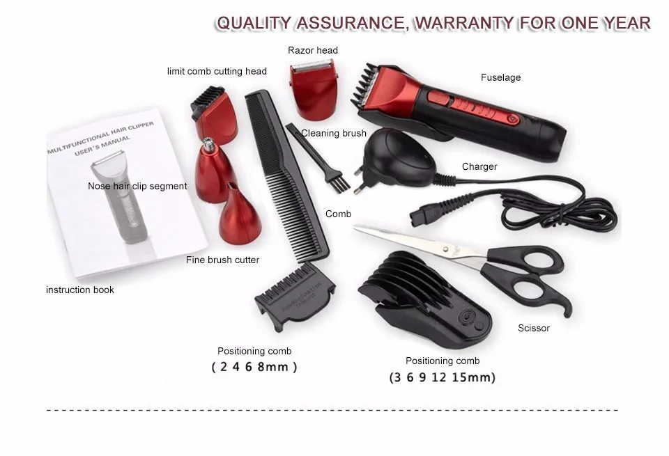 Wholesale cheap men shave set kit beard trimmer electric small quiet metal commercial lightweight professional hair clippers