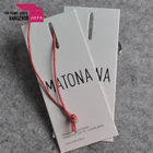 Fashion Private Label custom logo clothing Tags, Garment Paper Hang Tag