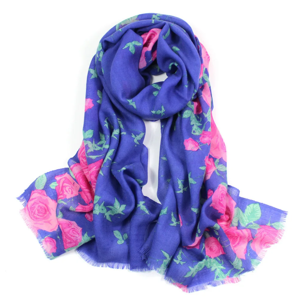 floral cashmere scarf