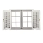 Hot Sale Customized Double Glass Window Plantation Shutters Casement Windows Aluminum Alloy