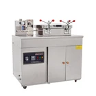 New energy saving gas pressure fryer, 35L commercial broasted chicken pressure fryer machine
