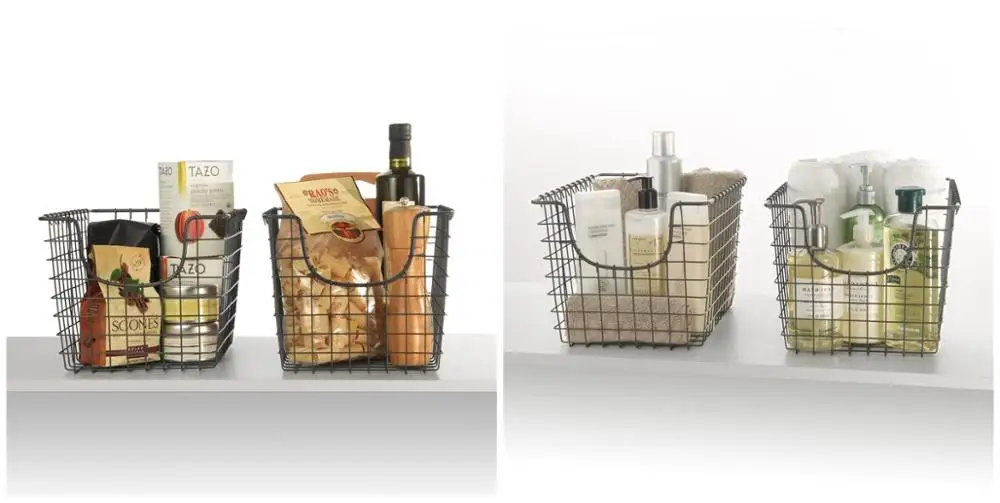 2020 wholesale vintage industrial metal storage wire basket for