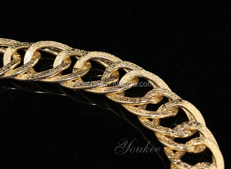 fashion gold waist chain belt gold metal waist belt