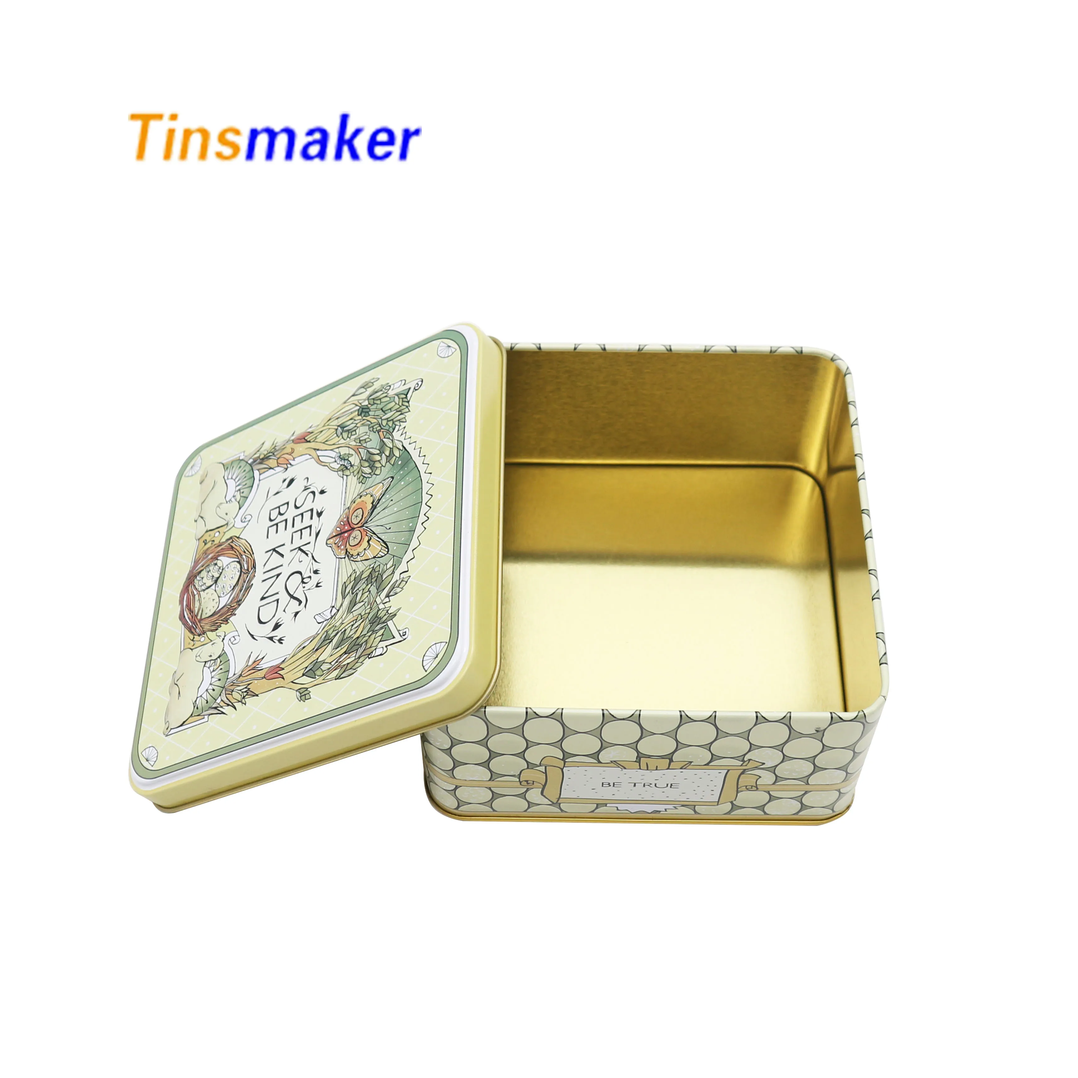 christmas gift wrap tin box for card biscuit makeup set