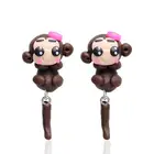 New 100% Handmade Polymer Clay Animal Earrings Cute Cat Red Fox Lovely Panda Squirrel Tiger Stud Earrings For Women Jewelry