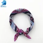 100% cotton comfortable smooth retro outdoor pink printing custom ladies bandana for costume