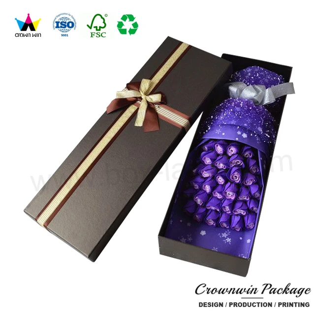 crown win package gift wholesale custom paper flower gift box