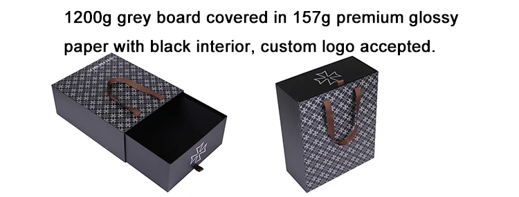 Custom printed luxury cardboard sliding out shoe box with logo wholesale