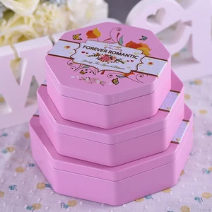wedding candy gift tin set box for packaging