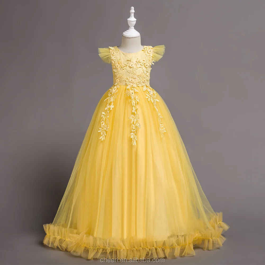 yellow party frocks